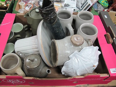 Lot 1084 - Denby Coffee Pot, Cups and Saucers, terracota...