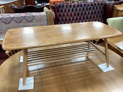 Lot 1473 - Ercol Blonde Rectangular Shaped Coffee Table,...