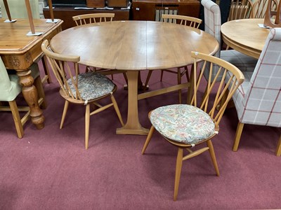 Lot 1465 - Vintage Ercol Set of Four Candlestick Dining...
