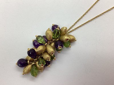 Lot 67 - Cenzi Claudio; A Modern 18ct Gold Amethyst and...
