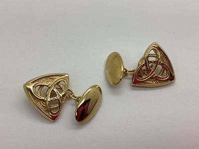 Lot 234 - Ola Marie Gorie; A Pair of 9ct Gold Cufflinks,...
