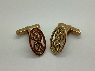 Lot 235 - Malcolm Gray; A Pair of 9ct Gold Cufflinks,...