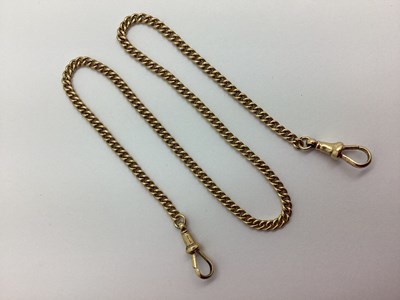 Lot 233 - A Curb Link Chain, to double swivel style...