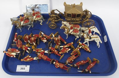 Lot 393 - 1953 Britains Coronation Coach with eight...