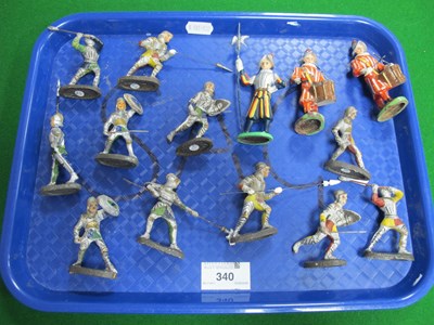 Lot 340 - Three Elastolin Swiss Guards and ten Elastolin...