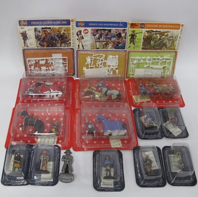 Lot 301 - Three Airfix collectors series military...