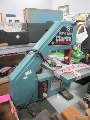 Lot 1154 - Clarke Woodworker 12-inch benchtop bandsaw,...