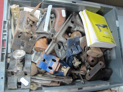 Lot 1067 - Woodworking hand plane components and...