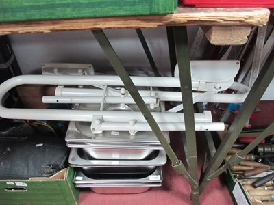 Lot 1169 - Metalware, including a pair of white...