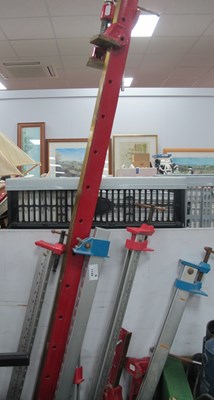 Lot 1149 - Group of nine heavy-duty woodworking sash...