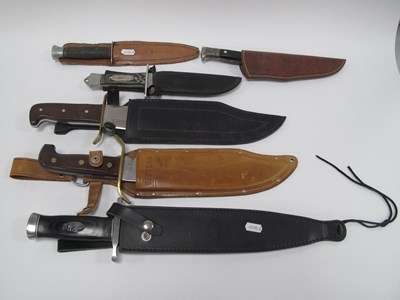 Lot 1326 - Collection of six knives and daggers,...