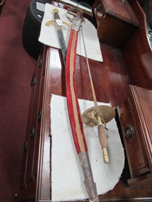 Lot 1187 - Three swords, including an Indo-Persian-style...