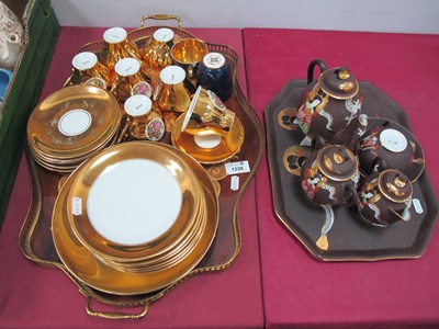 Lot 1238 - Ceramic tea ware, including gold lustreware on...