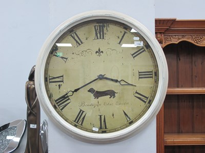 Lot 1184 - Oversized Clock with Dachshund Motif, 62cm...