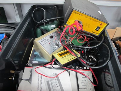 Lot 1115 - Electric power tools and equipment, including...