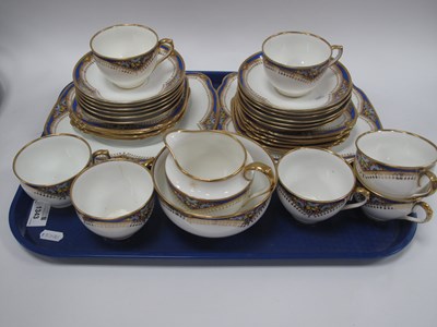 Lot 1343 - Standard China Gilt and Blue with Fruit Design...