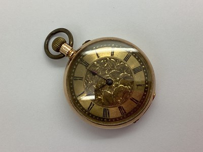 Lot 257 - A XIX Century Fob Watch, the foliate engraved...