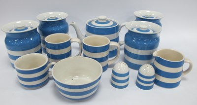 Lot 1273 - T.G.Green Cornish Ware Teapot, four lidded...