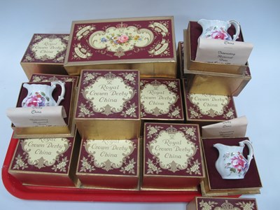 Lot 1248 - Royal Crown Derby Posies Sugar and Cream,...