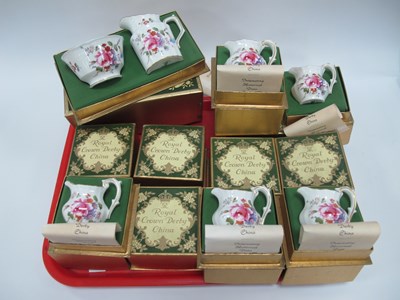 Lot 1226 - Royal Crown Derby Posies Sugar and Cream...