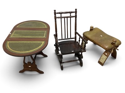 Lot 1496 - Three vintage accent furniture pieces,...