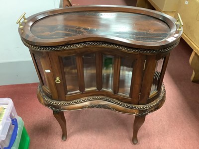 Lot 1489 - A Later 1960s Hardwood Kidney Shaped Cocktail...