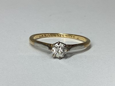 Lot 45 - A Dainty Vintage Single Stone Diamond Ring,...