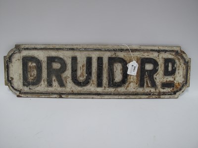 Lot 1345 - A vintage reclaimed white and black cast iron...