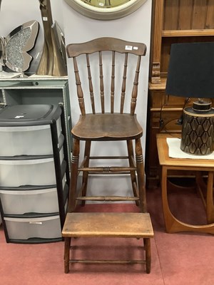 Lot 1511 - A Victorian 'Clerk to the Court' Spindle Back...