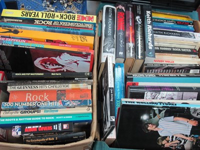 Lot 1091 - Pop Music Books - many Rolling Stones, Hendrix,...