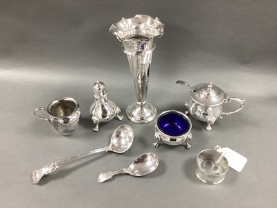 Lot 3 - An Edwardian Hallmarked Silver Spill Vase,...