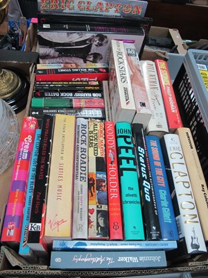 Lot 1056 - Pop Music Books - John Peel, Clapton, The...