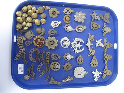 Lot 573 - British Army Cap Badges, including Highland...