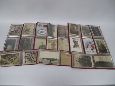 Lot 556 - WWI Postcard Collection, twelve albums...