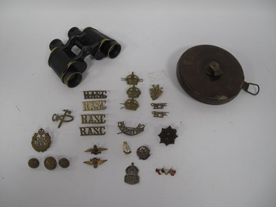 Lot 543 - WWII Metallic Wired 100ft Tape Measure, marked...