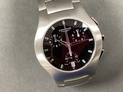 Lot 244 - Longines; A Modern Oposition Chronograph...