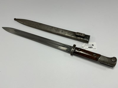 Lot 480 - Czech Mauser VZ24 Bayonet & Scabbard, export...
