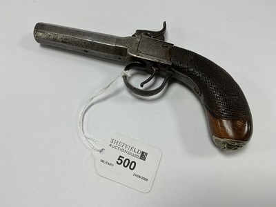 Lot 500 - XIX Century Turn Off Percussion Box Lock...