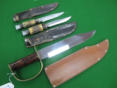 Lot 461 - Replica CSA D-Guard Bowie Knife & Sheath, plus...