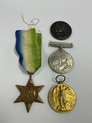 Lot 618 - WWI Army Service Corps Medal Duo, comprising...