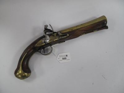 Lot 502 - XVIII Century Blunderbuss Flintock Pistol,...
