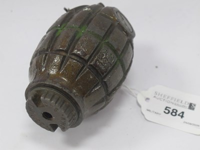 Lot 584 - WWII British No 36 Mill Grenade, base plug...