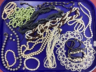 Lot 173 - A Collection of Assorted Pearl Bead and...