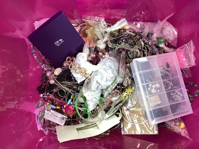 Lot 186 - A Quantity of Modern Costume Jewellery :- One Box