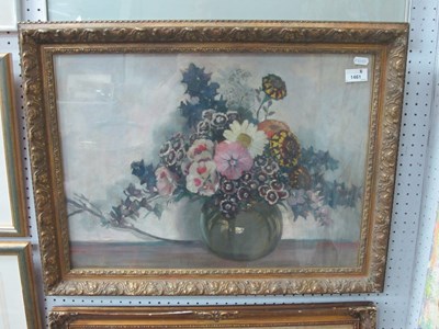 Lot 1461 - Edith Jagger, Still Life of Flowers in Glass...