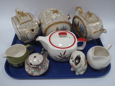 Lot 1336 - Sadler Crinoline Lady Teapots (2) and biscuit...