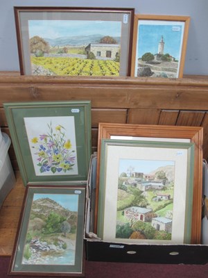 Lot 1446 - Kathleen Taylor, six framed watercolours, in...