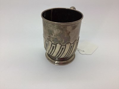 Lot 7 - A Hallmarked Silver Christening Mug,...