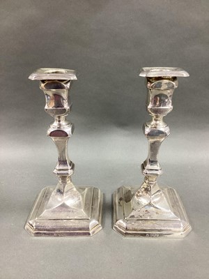 Lot 35 - A Pair of Hallmarked Silver Candlesticks, TB&S,...