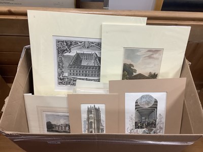 Lot 1441 - Mounted Engravings and Prints, mainly XIX...